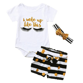 Summer Baby Girl Set - I Woke Up Like This