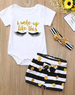 Summer Baby Girl Set - I Woke Up Like This