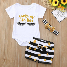 Summer Baby Girl Set - I Woke Up Like This