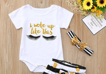 Summer Baby Girl Set - I Woke Up Like This